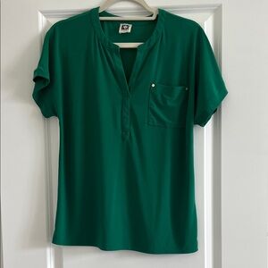 Anne Klein Emerald Blouse with Pocket Detail